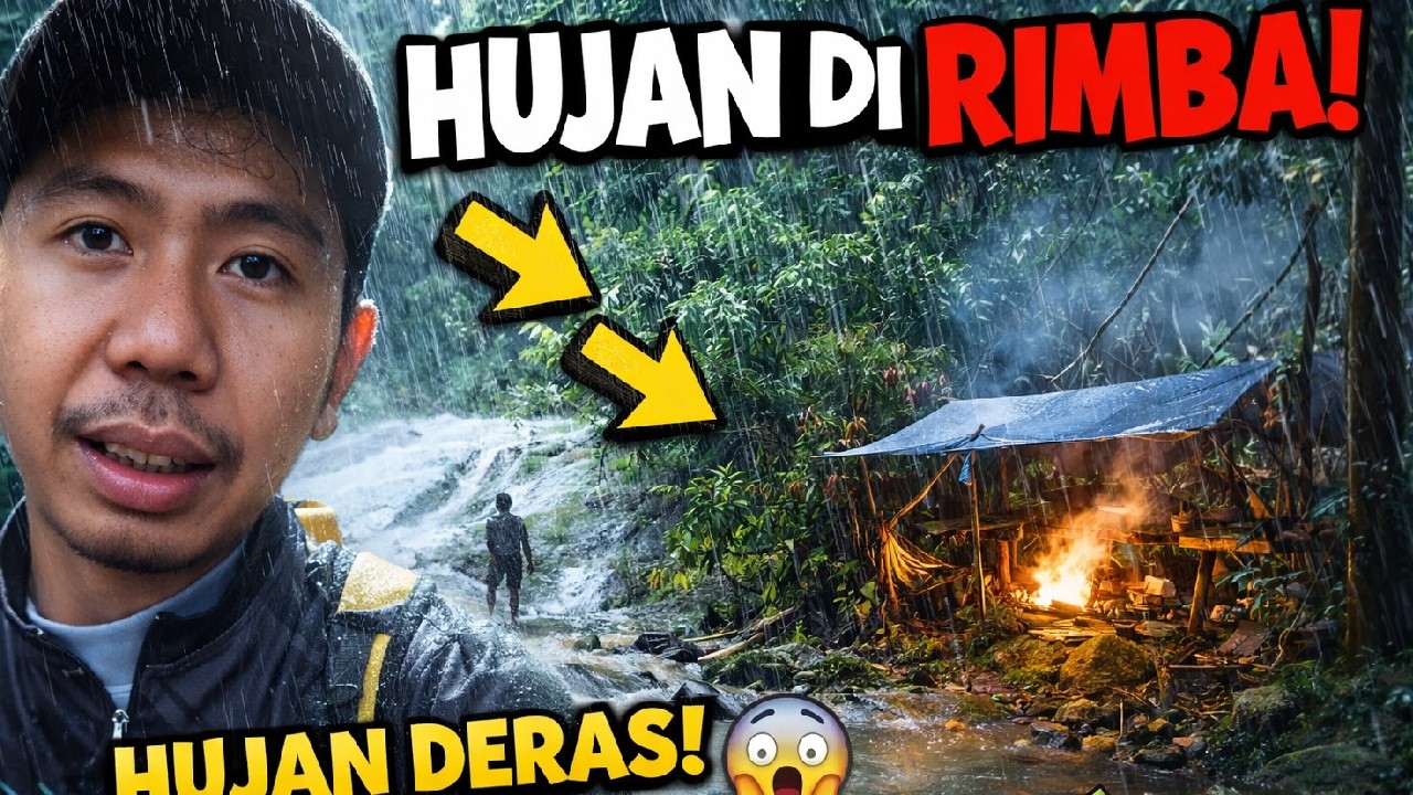 Petualangan Camping Rimba Hujan | Survival Masak & Mancing