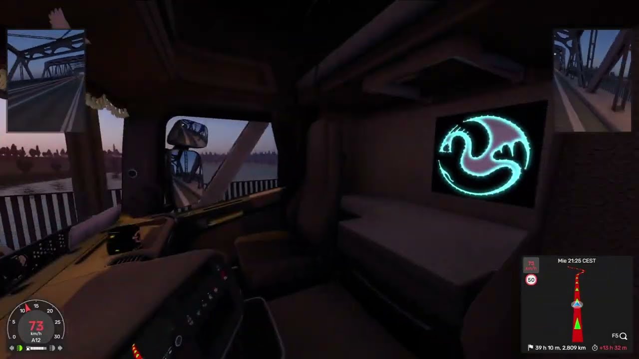 EURO TRUCK SIMULATOR 2 RUTA CAMIONERA ENTREGA DE TARDE SIGUEME TE LO AGRADEZCO  : ) . DALE ❤