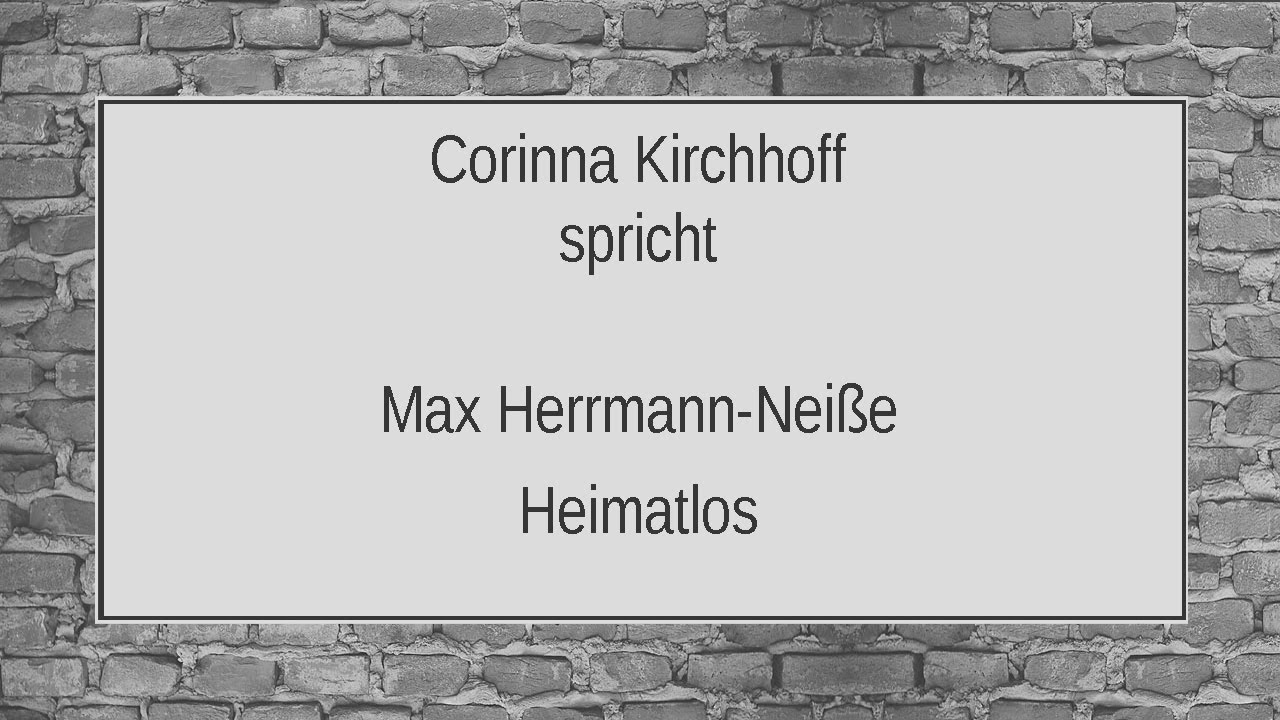 Max Herrmann-Nei&szlig;e &bdquo;Heimatlos&ldquo; (1936)