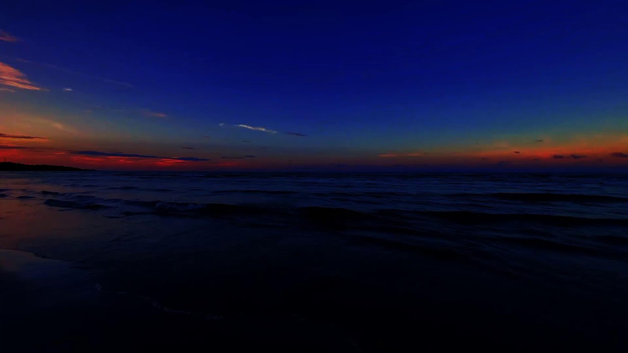 Calm Night Beach Ambience with Gentle Ocean Waves to Fall Asleep Fast