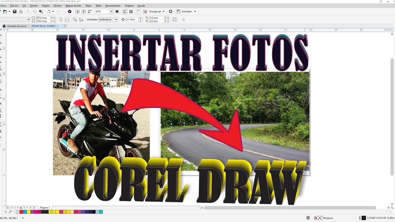 Como poner una persona en otra fotografía - CORELDRAW