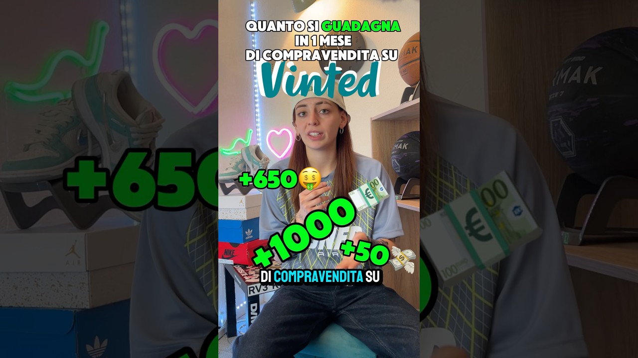 COME GUADAGNARE UN SACCO DI SOLDI SU VINTED?!🤑💶 (1 mese di compravendita su vinted)