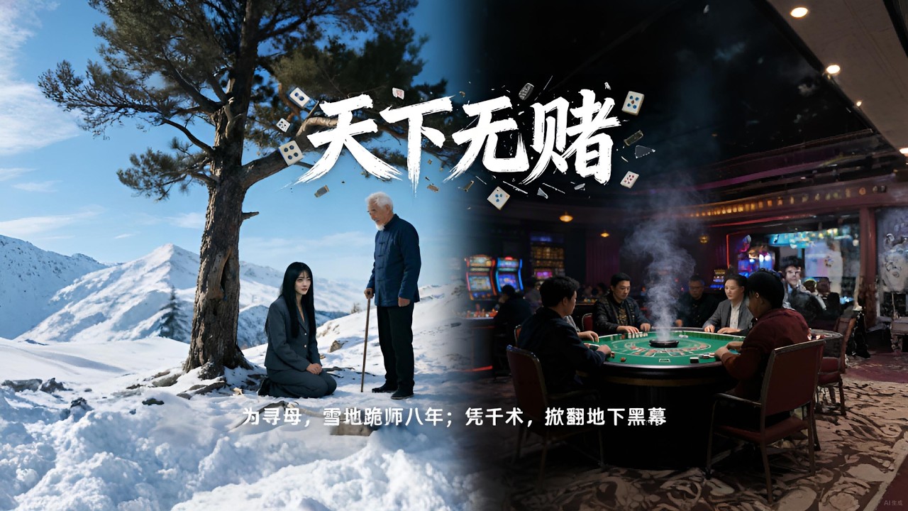 雪地跪師八年！少女習得絕世千術，下山即掀翻地下賭場，以千止賭震驚全場✨《天下無賭》#正義救赎 #高能反轉
