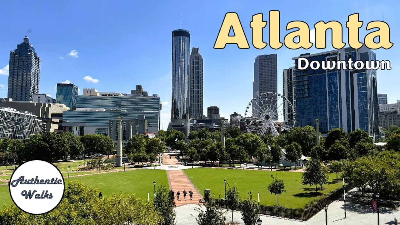 ATLANTA DOWNTOWN Highlights Tour [4K] | Atlanta, USA