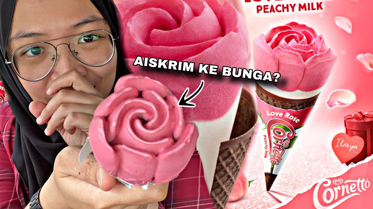 CORNETTO LOVE ROSE, bunga ros rasa peach 🍑