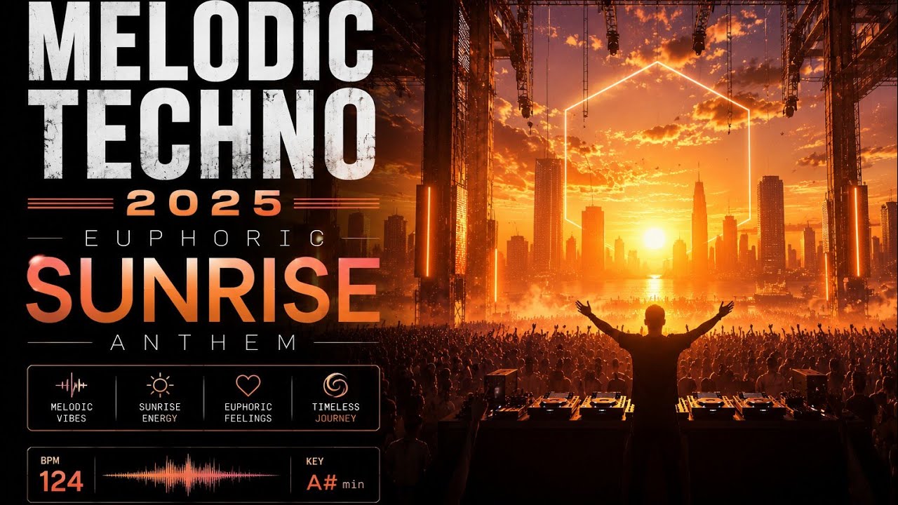 Melodic Techno 2025 🌅 Sunrise Progressive EDM Anthem | Euphoric Festival Afterhours Vibe