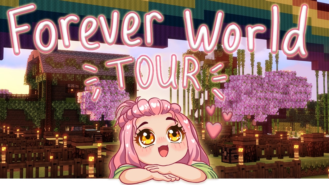 Мой вечный мировой тур 🌸💗✨ Эстетика лучших подруг в мире Minecraft🌸💗✨