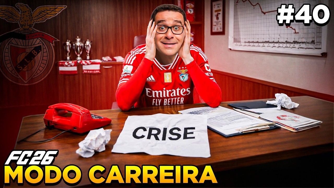 EAFC 26 MODO CARREIRA #40 - CRISE!!!!! VOU ABANDONAR O BENFICA