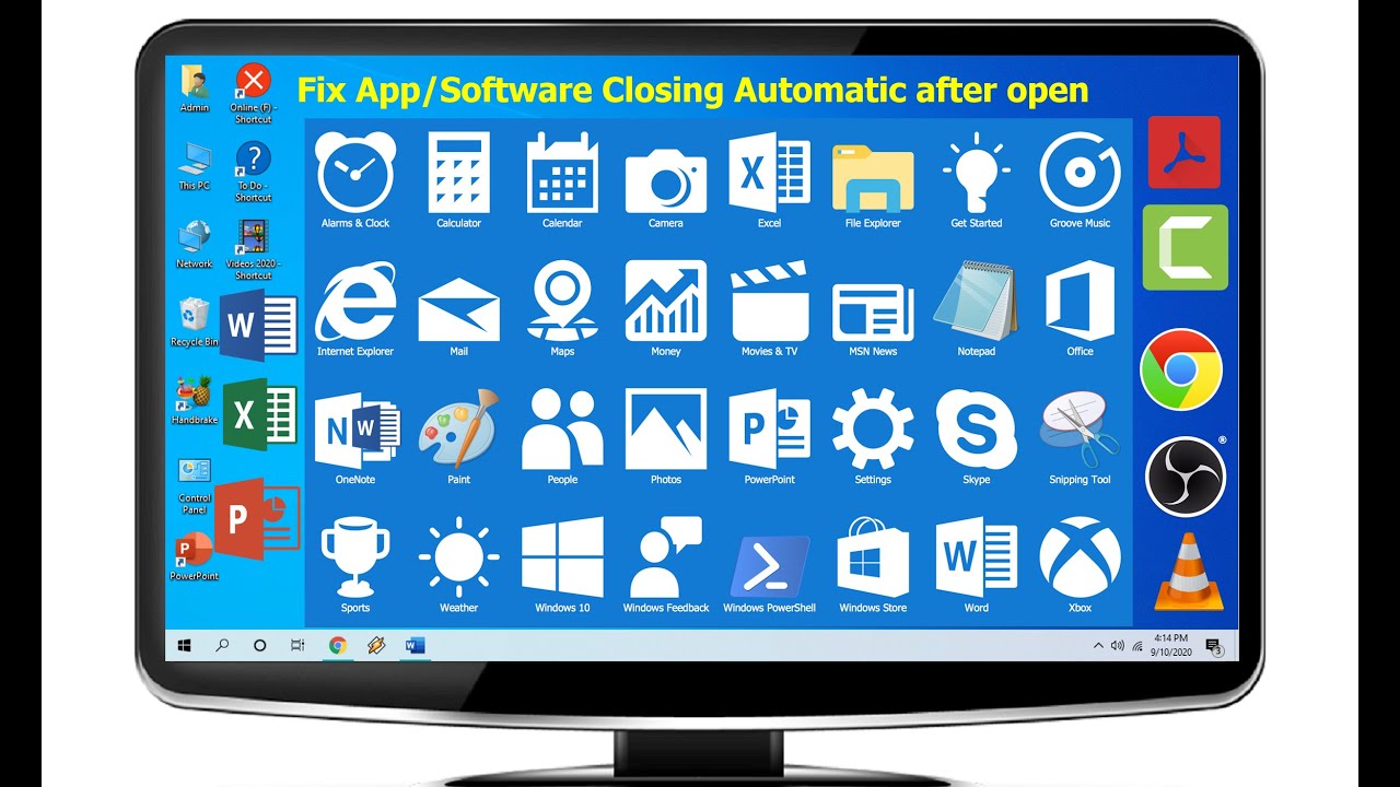 Fix Apps/Software Close Immediately After Launch in windows 10