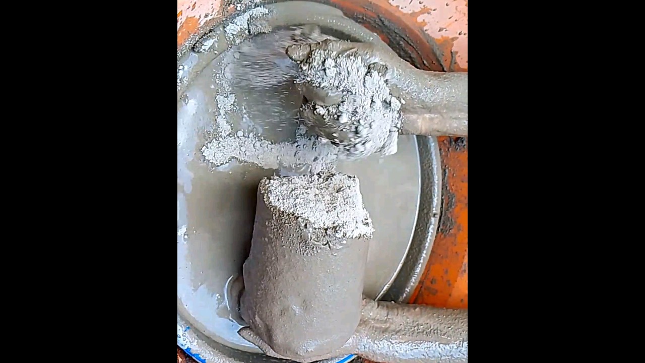 Sand Cement Multiple Shapes Dry + Water Crumbling 💦 #asmr #multi #sand #cement