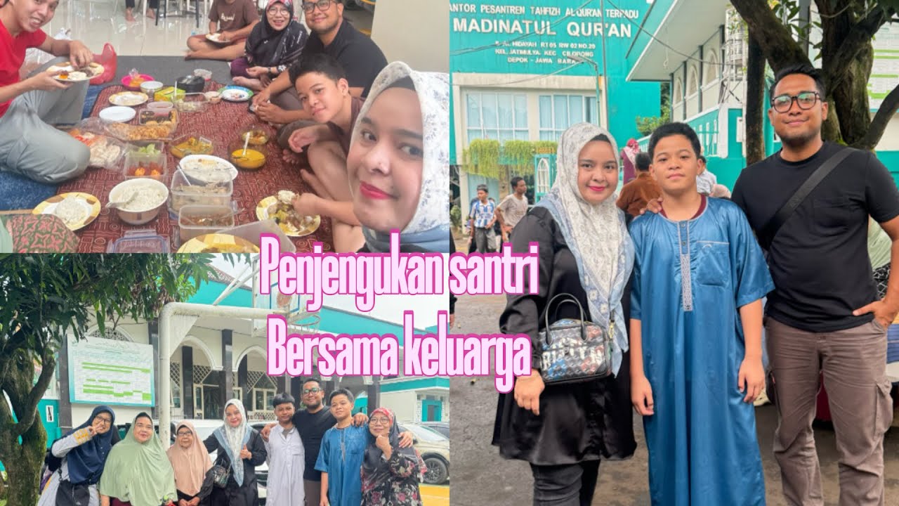 Penjengukan gavin, izzan alfath .. santri bersama keluarga