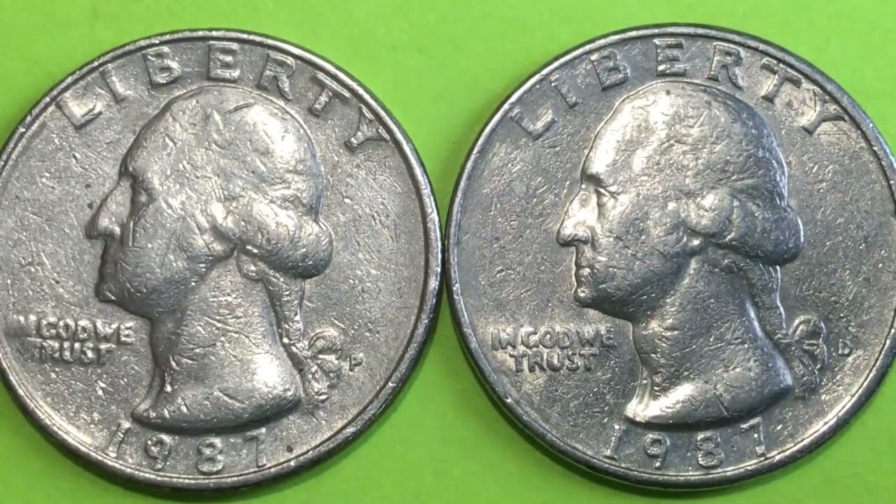 US 1987 QUARTERS - United States Washington Quarters - Collect All 3 Mint Marks - Valuable In MS 67