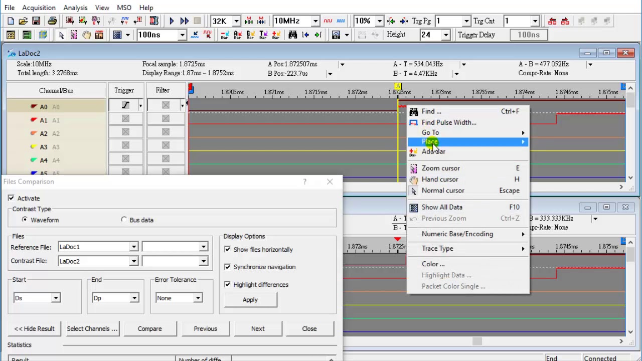LAP-C : How to use the file comparasion function
