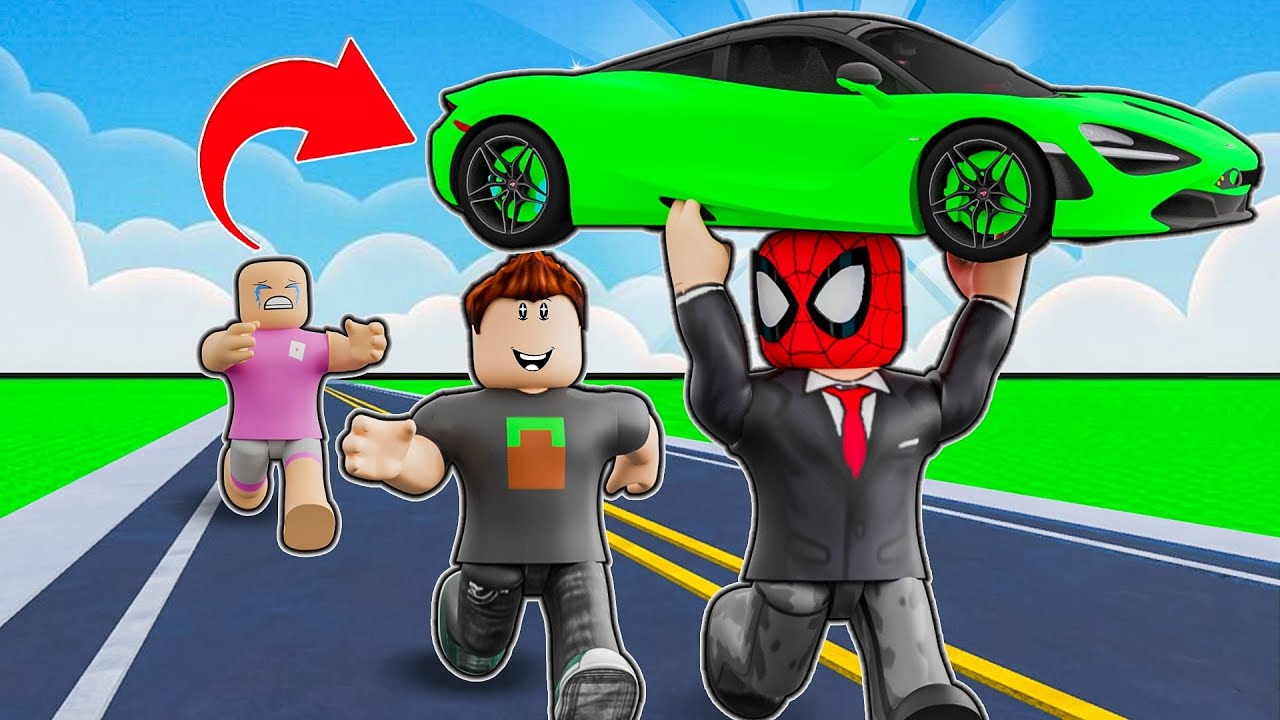 OYUNDAKİ ÇOCUĞUN ARABASINI ÇALIP SİNİRLENDİRDİK 😂😂 - Ferited Roblox