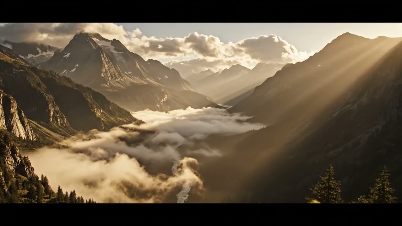 Quiet Afternoon Mountains & Valleys | Calm Cinematic Ambience