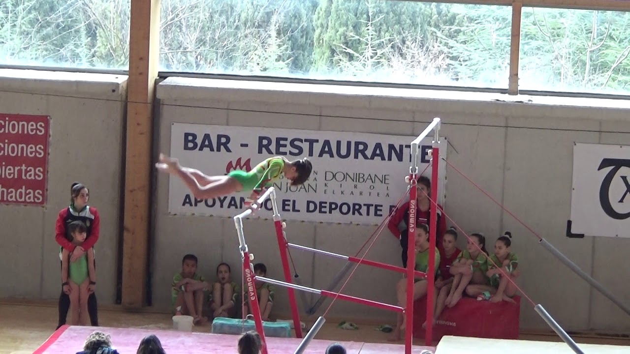 Gimnasia Artística JJDD de Navarra 2018. Paralelas. Nivel 8. Vía Olímpica