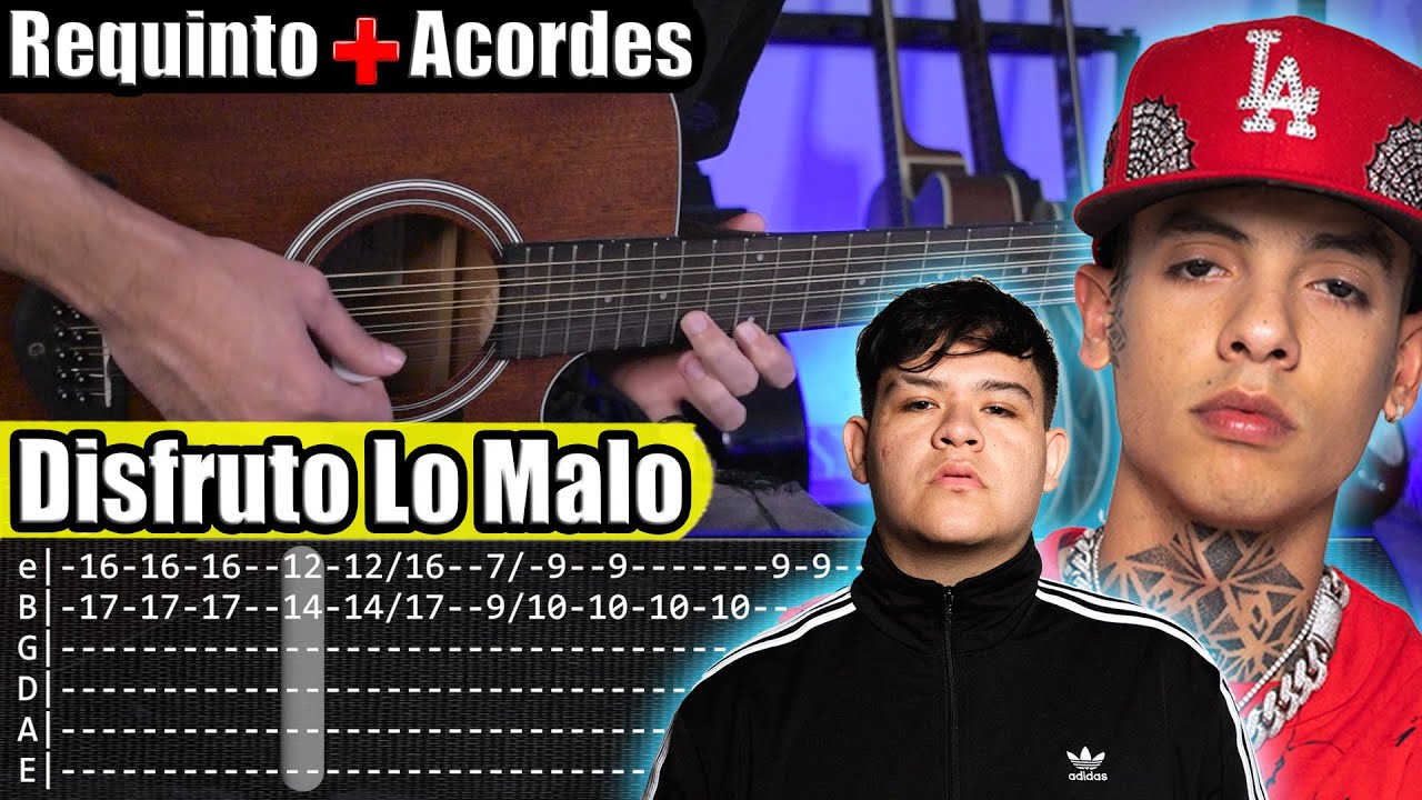 Disfruto Lo Malo - Natanael Cano x Junior H - Requinto + Acordes | TABS | Tutorial Guitarra