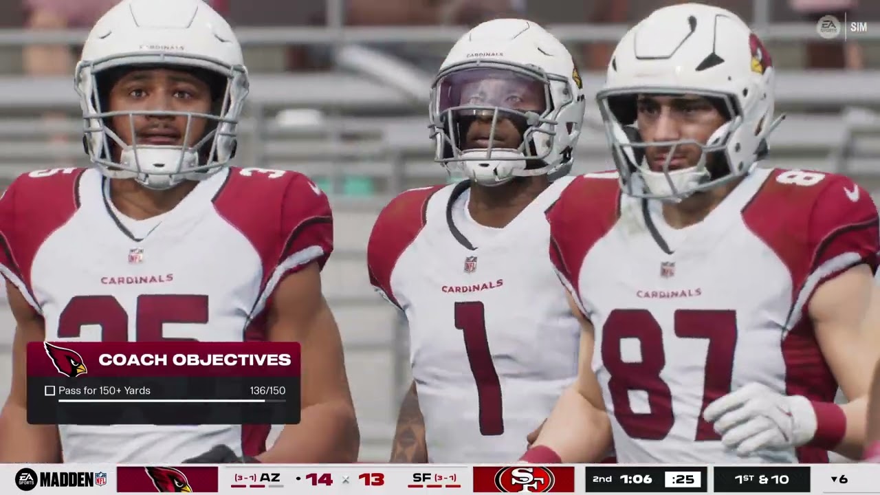 Madden NFL 26! Superstar Mode. Defending champs against SF!