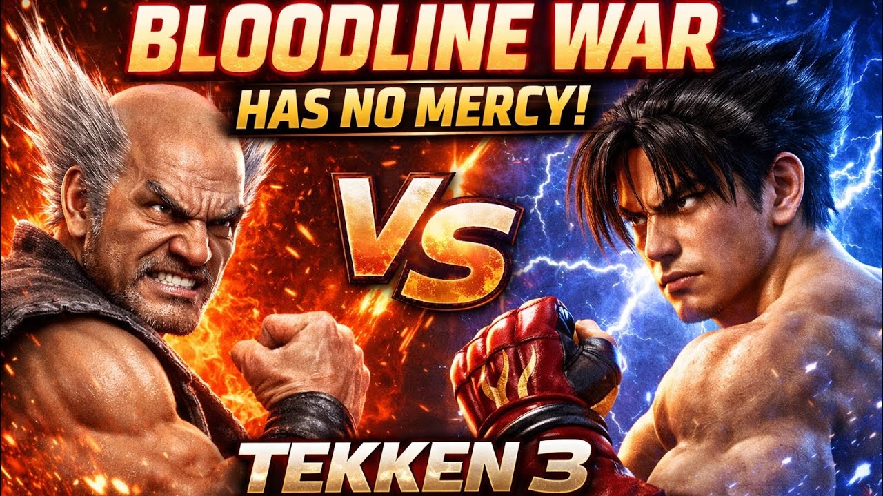 🩸 Bloodline War Has No Mercy ⚔️Heihachi vs Jin | Tekken 3 Tournament. 