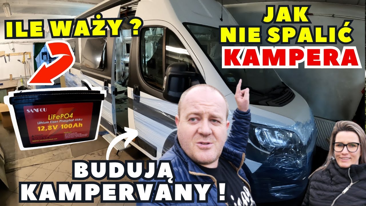 🔥Sanfou akumulator LiFePO4 *** Zabudowy KAMPER&Oacute;W🚙 Furgon Dla Ciebie*** Kampervan od @bandi_swiat❓