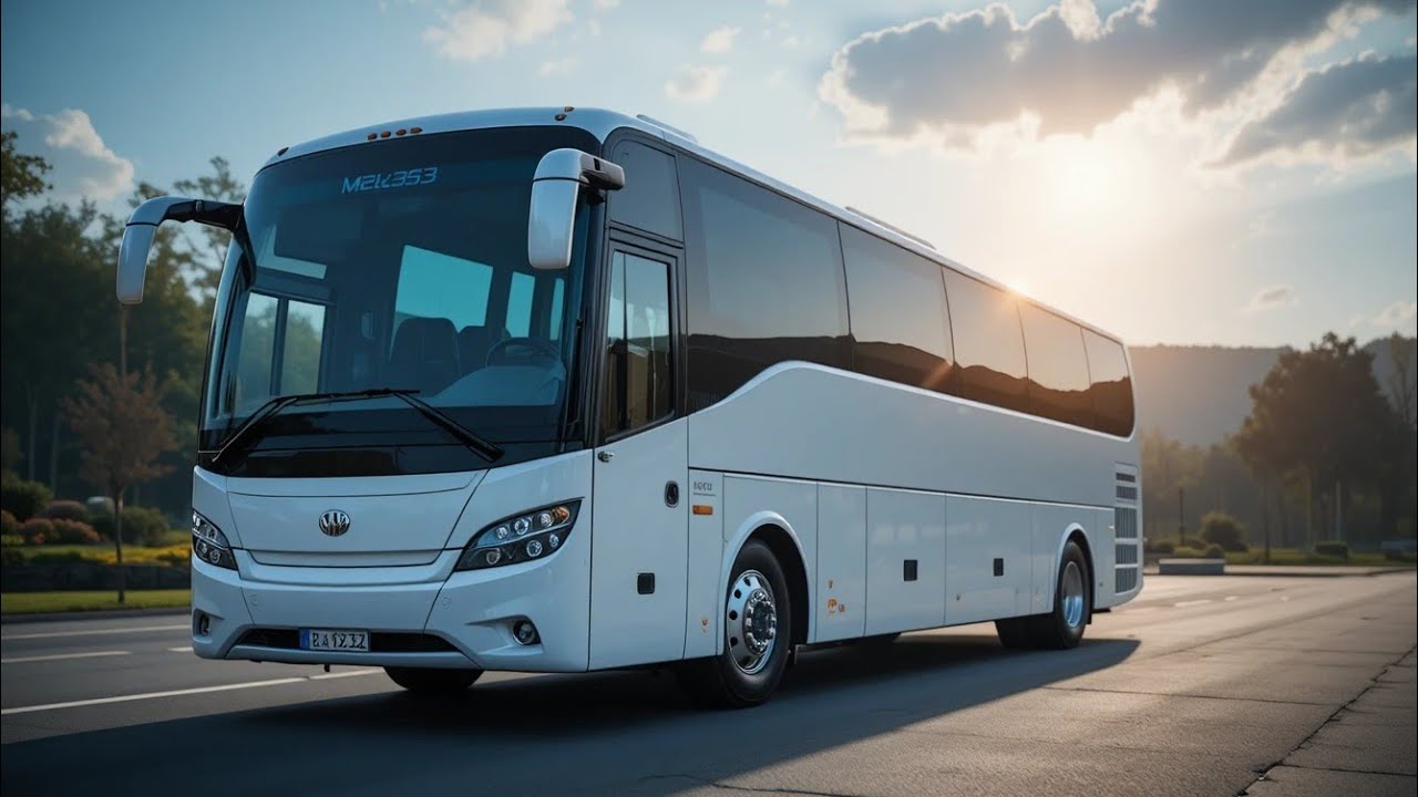 Ultra Luxury White Coach Bus | Royal Executive Lounge Interior | Next-Gen Road Travel