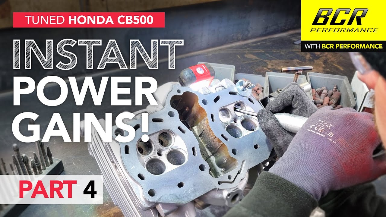 Instant power gains!!! Tuning and porting a Honda CB500 motorcycle 😎
