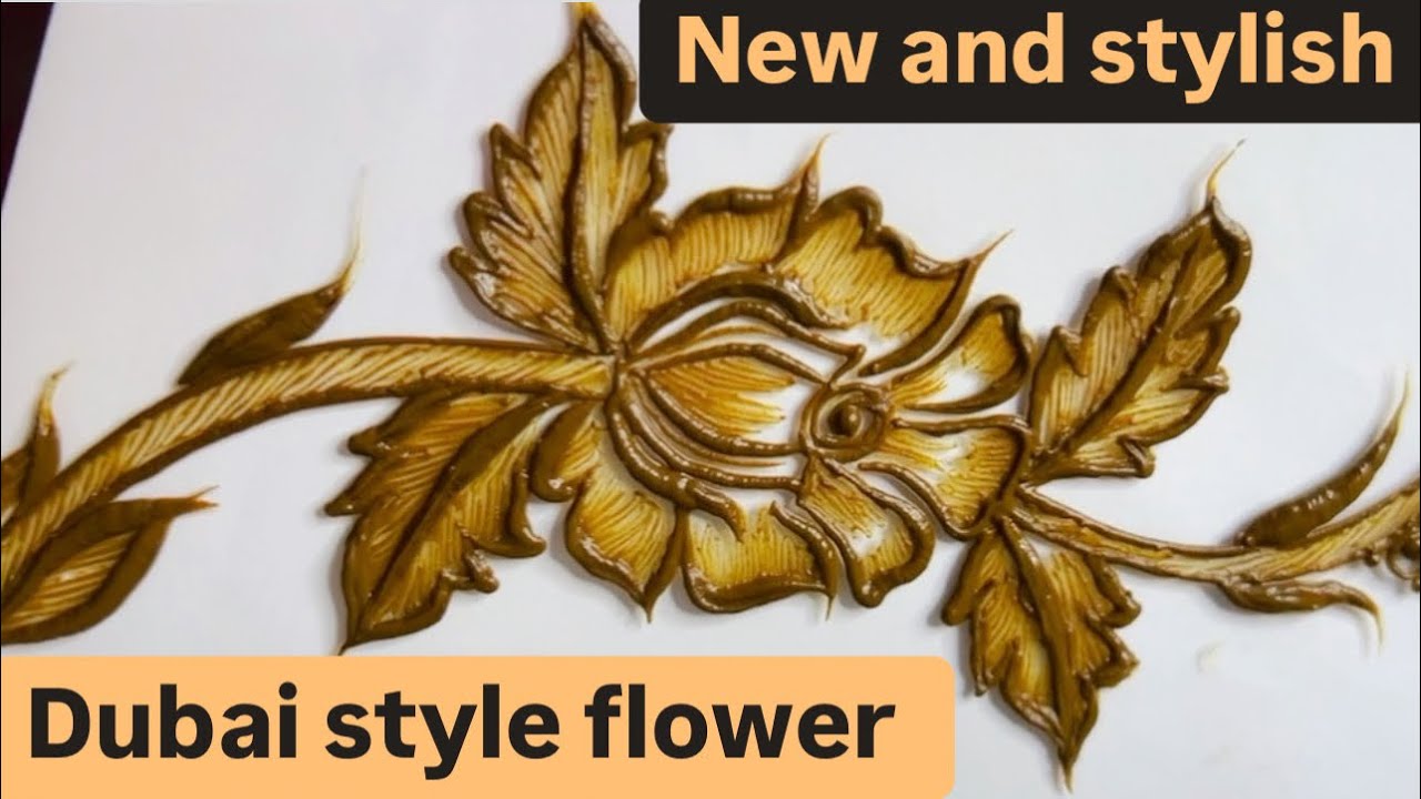 Rose flower mehndi design || Easy and simple design || Dubai mehndi design