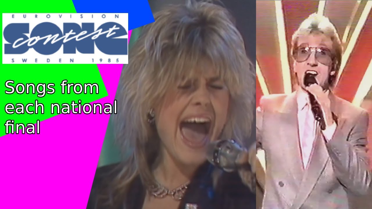Eurovision 1985 Songs from each national selection for each country