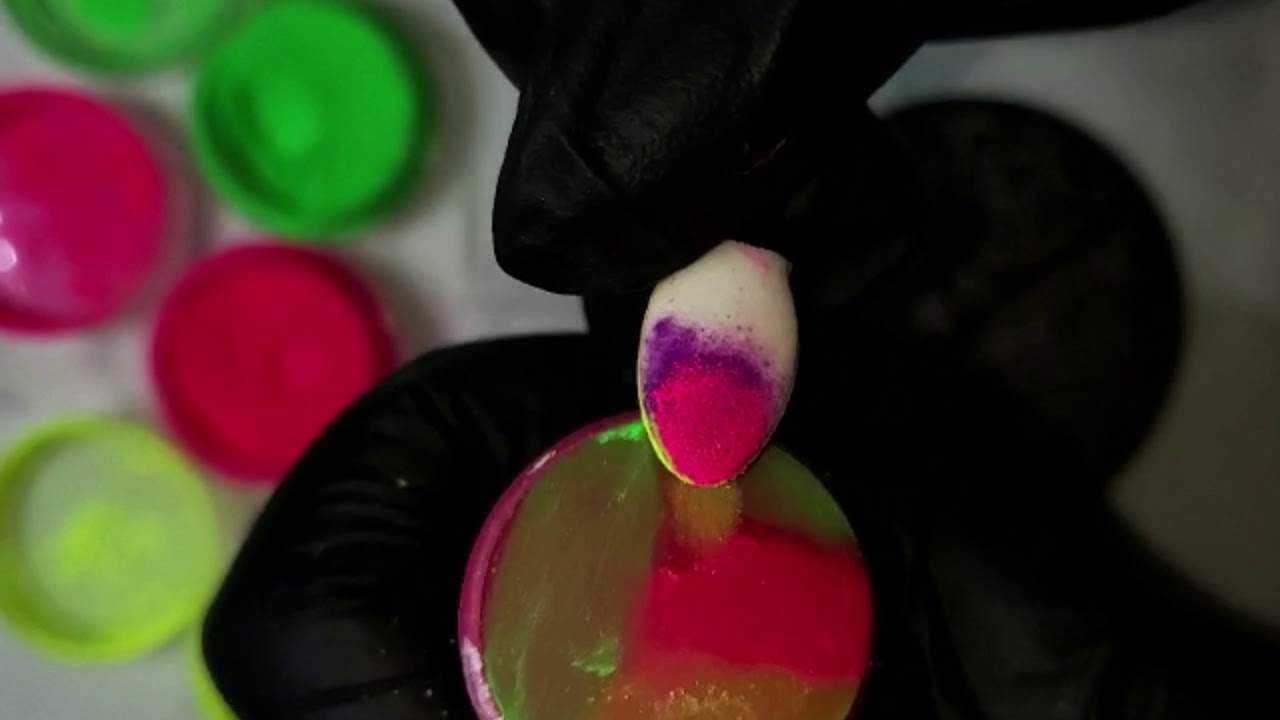 Stempeln mit Neon Pigmenten