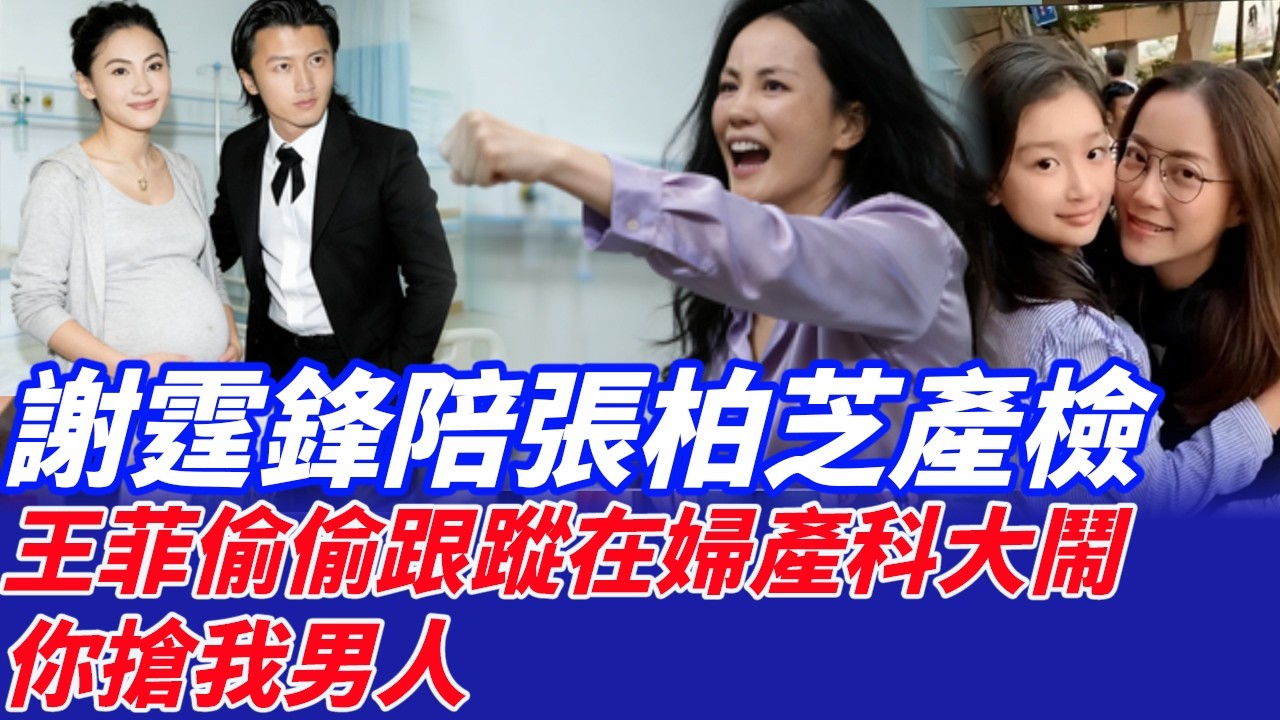 謝霆鋒陪張柏芝產檢，王菲偷偷跟蹤在婦產科大鬧，你搶我男人，謝霆鋒當場掌摑王菲10巴掌，他是我老婆你什麼都不是