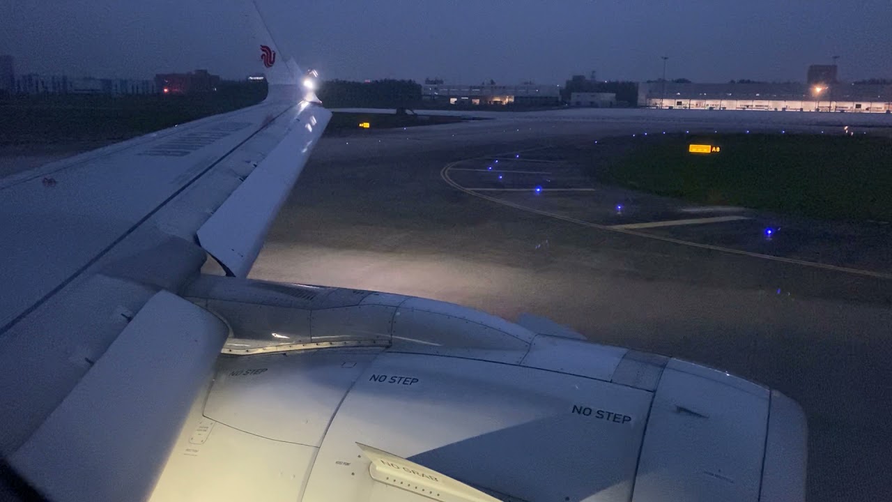 Pure PW Engine Sound...Air China A320 neo Taking off from Hefei Xinqiao International Airport