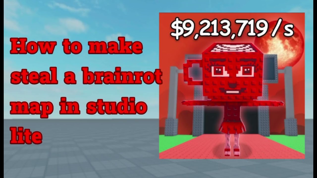 How to make steal a brainrot map in studio lite (part 2) 