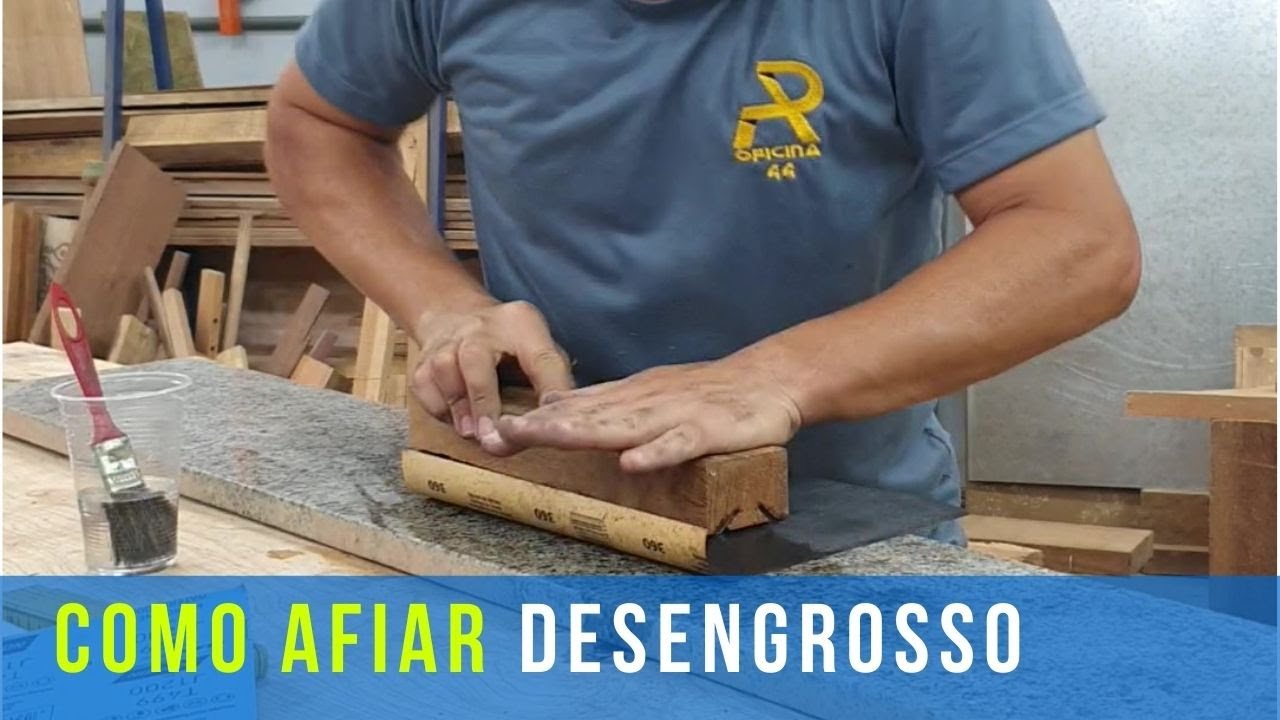 Faça um Jig e aprenda afiar seu desengrosso, plaina ou desempenadeira