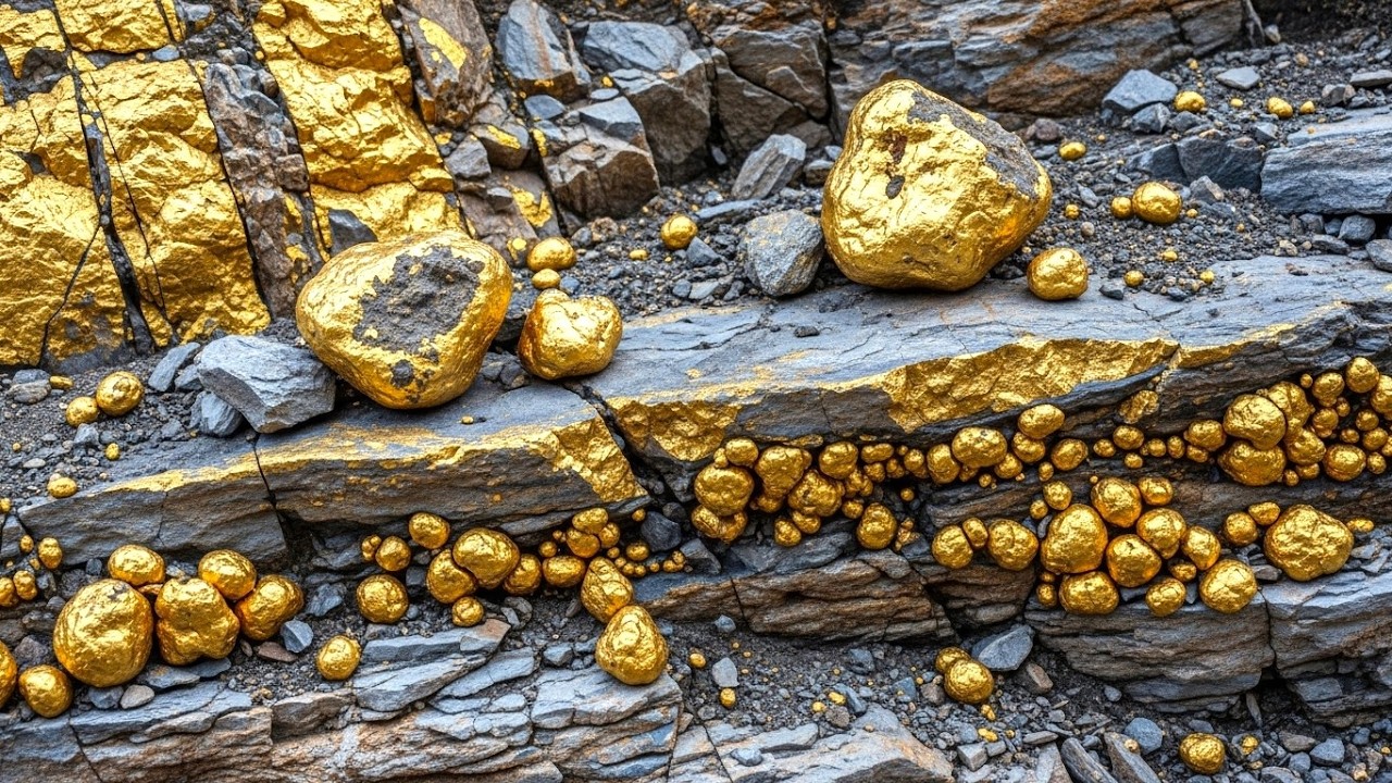 Wow amazing I Found Giant Gold Nuggets in the mountain