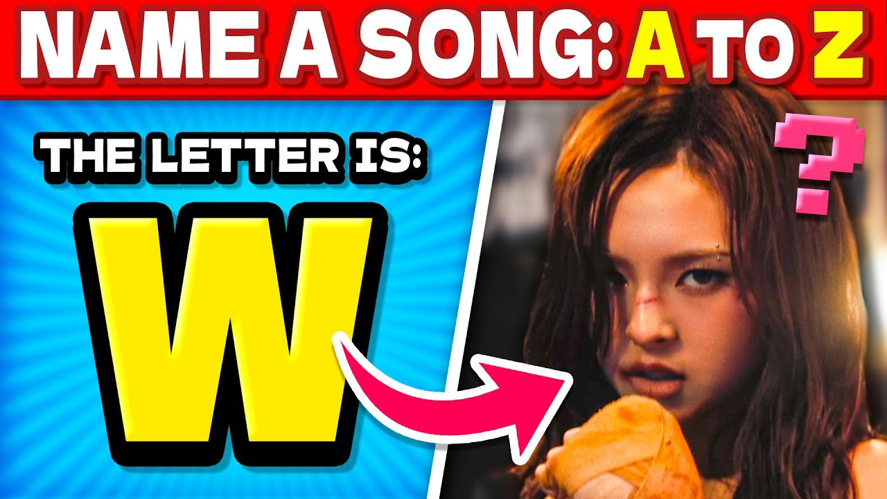 NAME A KPOP SONG 🎵 From A to Z (Song Association Quiz) | Kpop Game 2025