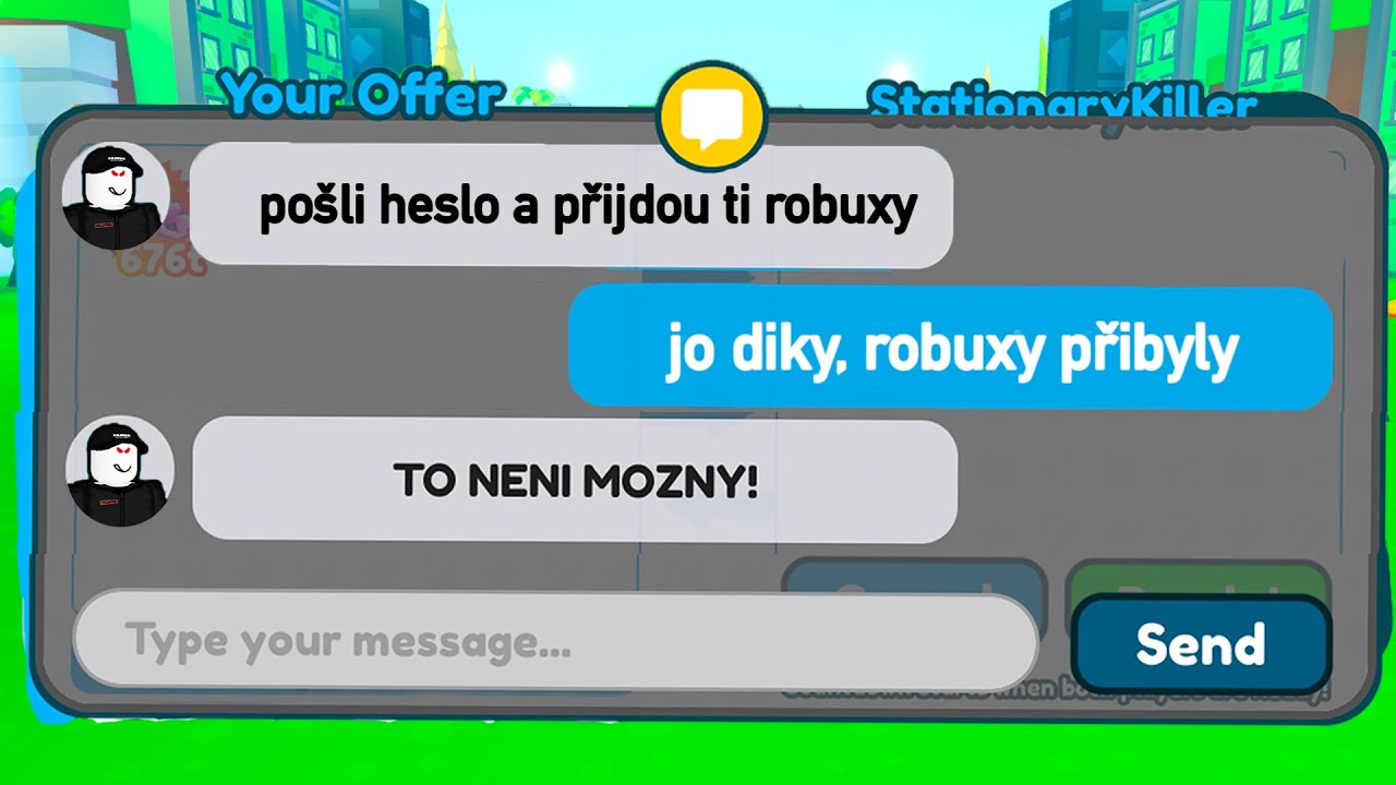 Řekl Jsem Podvodníkovi s Robuxy Zdarma, Že Mi Doopravdy Přišli!