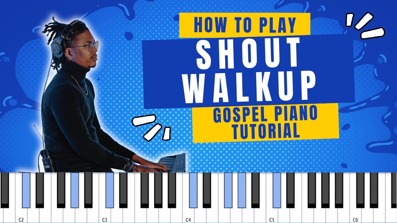 Shout Walk Up Tutorial (w/ Some Preacher Chords) || Gospel Piano Tutorial