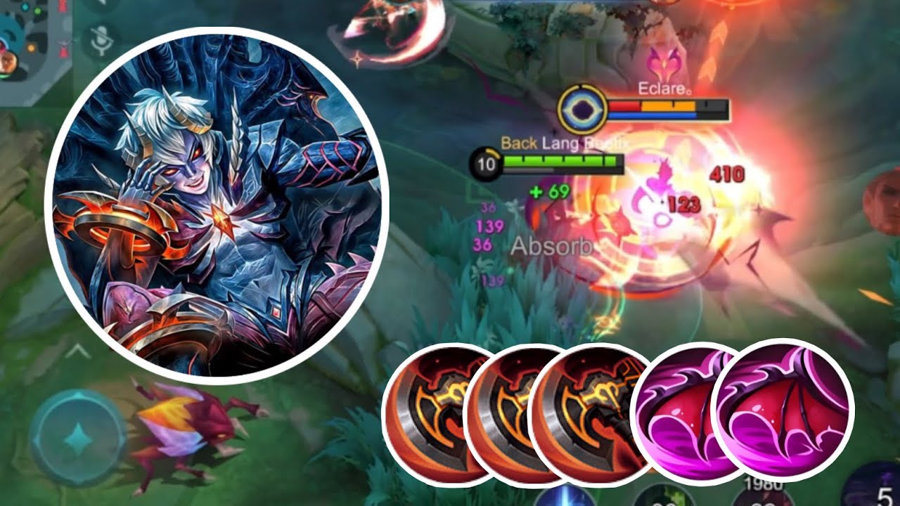 DYRROTH MOBA LEGEND DYRROTH BEST BUILD COMBO IN SOLO RANK PUSH GREAT BUILD FOR FIGHTER