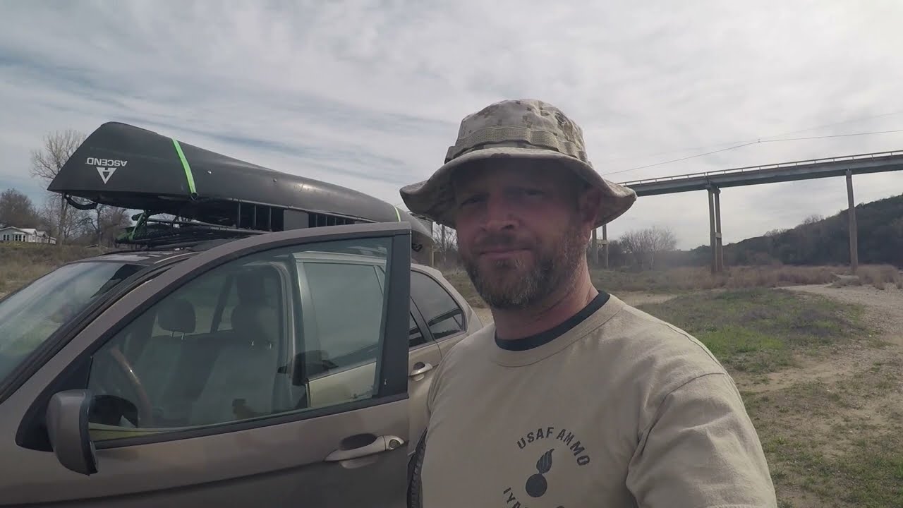 Brazos River Texas Kayak Camping in the Ascend FS10