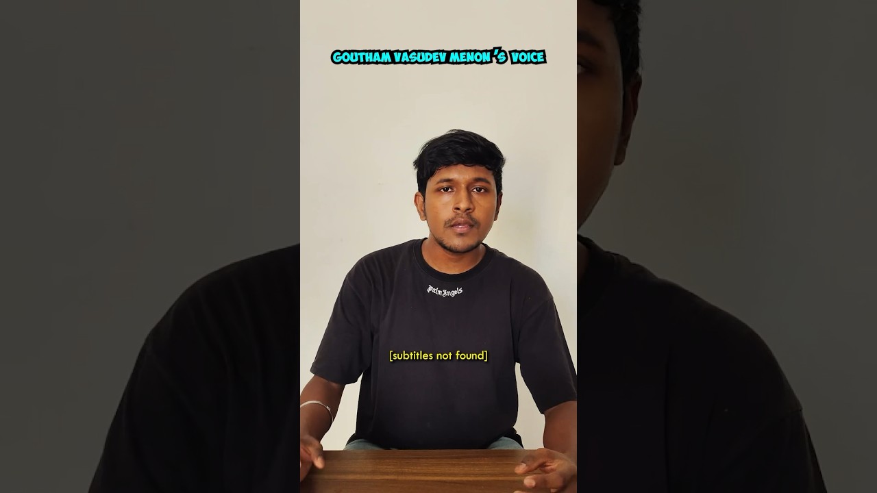When you have Gautham Vasudev Menon Voice #vikkals #shorts