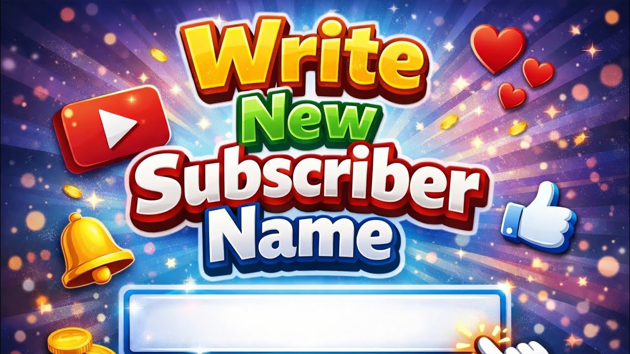 Write Subscriber Name 📛