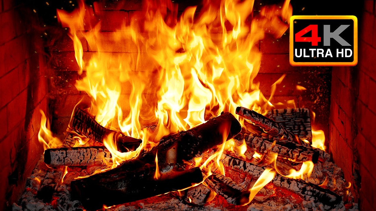 🔥 Ultimate Cozy Fireplace 4K &ndash; Crackling Logs & Relaxing Fire Sounds for Sleep