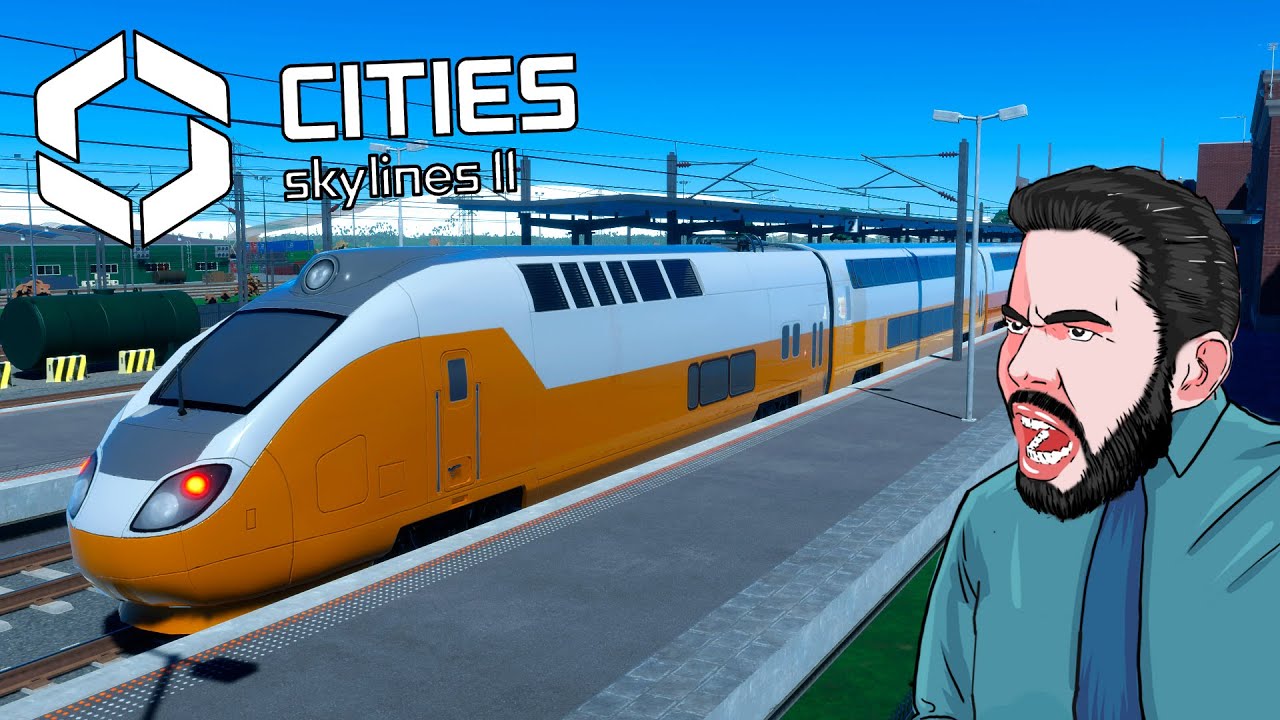 TRANSPORTE PÚBLICO DE MASSA COM TRENS! 🏙️ - Cities Skylines 2 #8