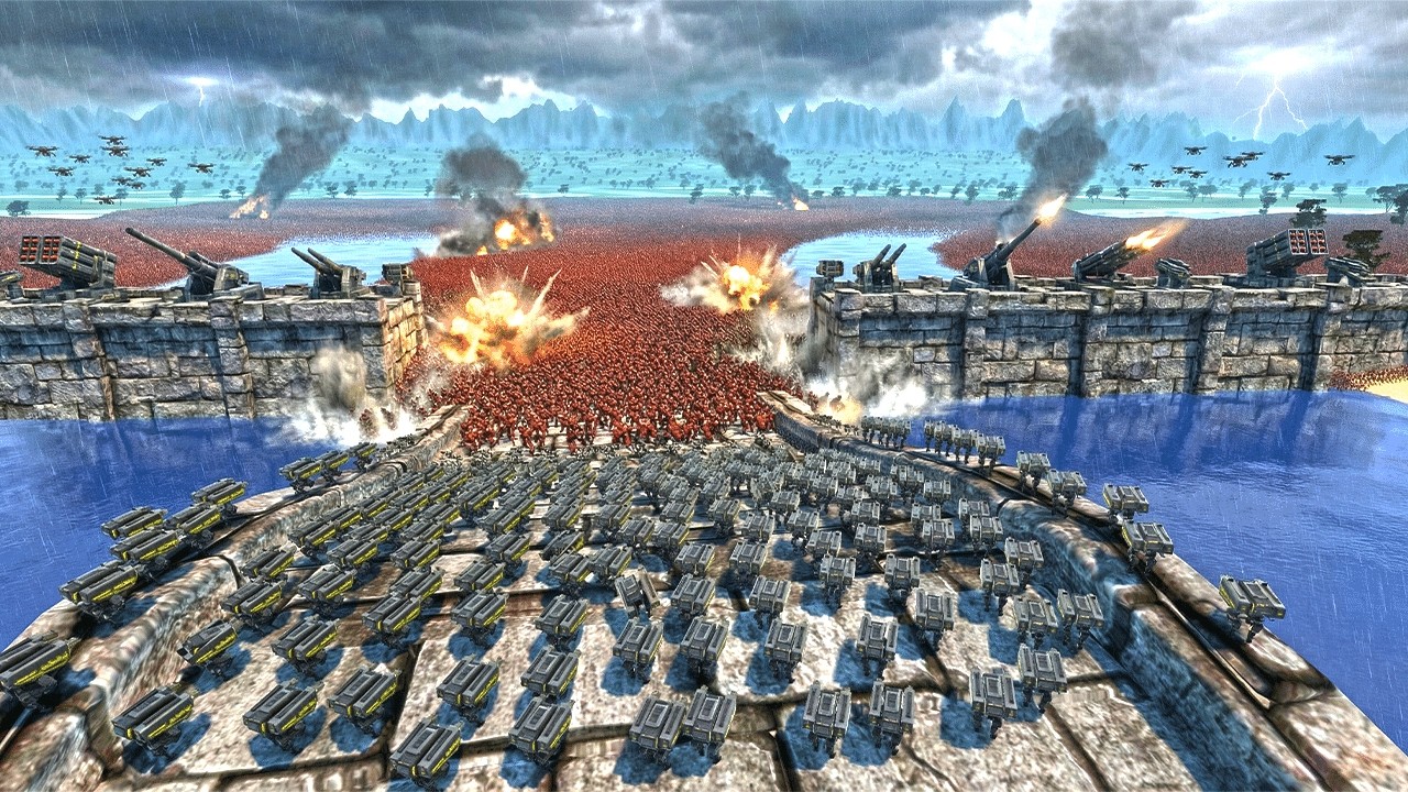 The Chaos HORDE: 3,800,000 MONSTERS vs VOXEL MINIGUN & T45 Shotgun!! UEBS 2