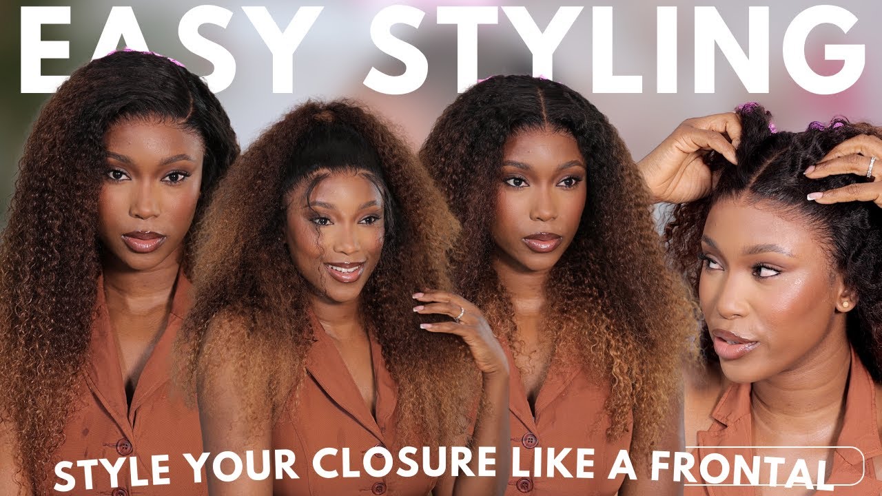 HOW TO STYLE YOUR CLOSURE WIGS LIKE A FRONTAL | WOW AFRICAN