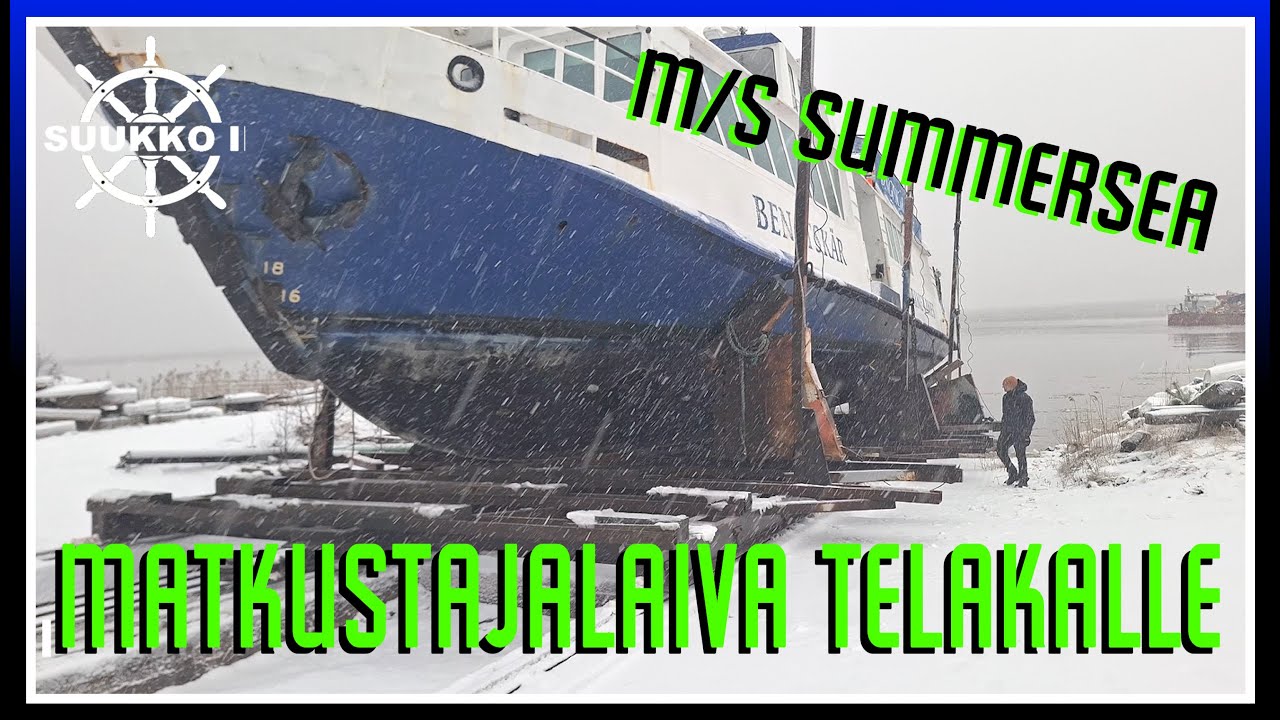 246. Telakointia jäissä ja köysiasiaa hieman.