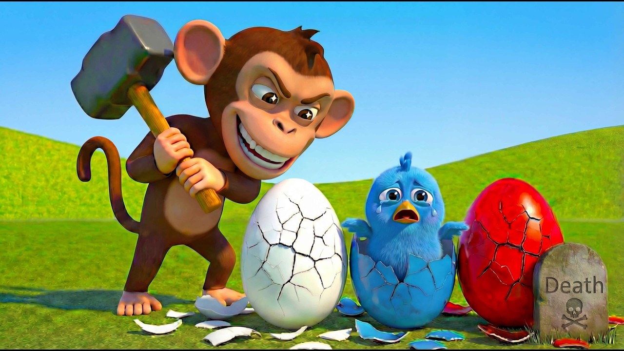 Naughty Monkey Broke Old MacDonald&rsquo;s Eggs! 🐵🥚 | Police Caught the Monkey! 🚓😱