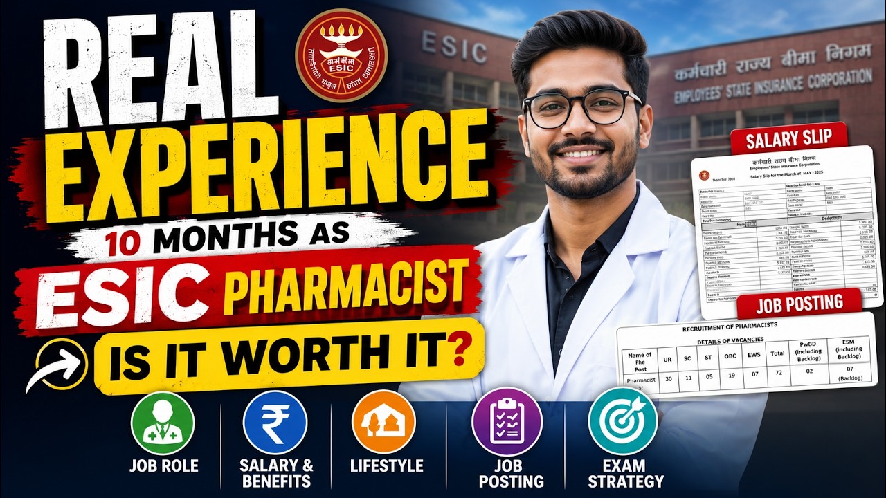 MY 10 MONTHS EXPERIENCE AS ESIC PHARMACIST | MUST WATCH BEFORE PREPARING FOR GOVERNMENT EXAMS