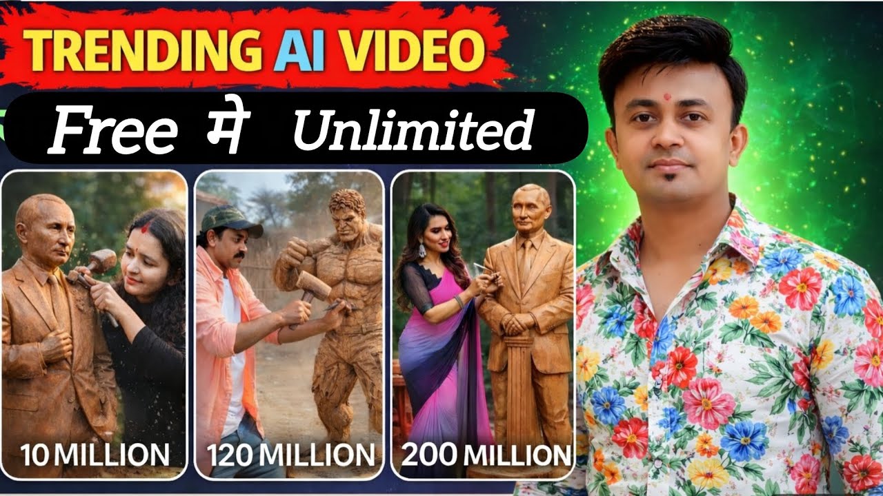 AI Wooden Statue Making Video Kaise Banaye | Creative Viral AI Shorts 2026 | Text To Video AI 