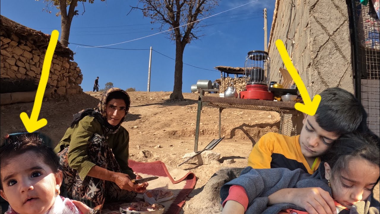 Saeed's promise was fulfilled: a trip to Badamistan and a meeting with a nomadic family!